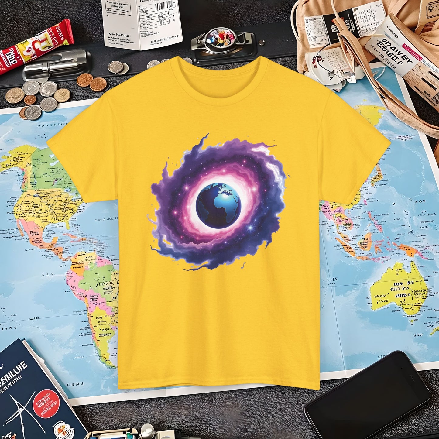 Cosmic Journey Air Travel T-Shirts | Jetsetter, Airport, and International Flight Tees