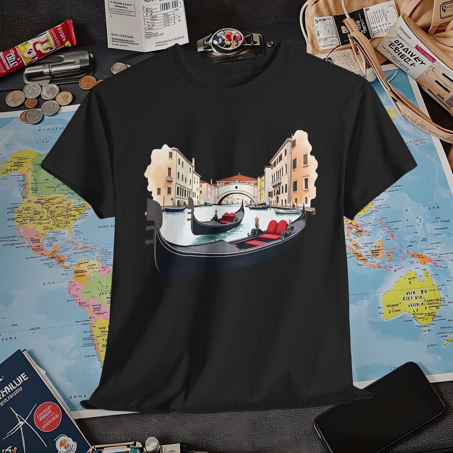 Venetian Romance Air Travel T-Shirts | Jetsetter, Airport, and International Flight Tees