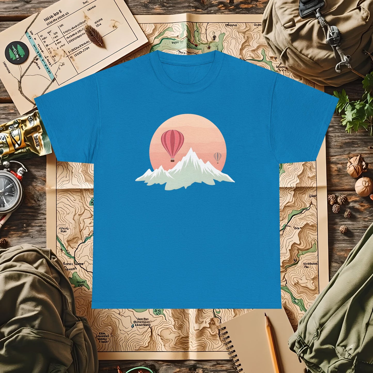 Retro Heights Outdoor Adventure T-Shirts | Camping, Hiking, Rafting & Kayaking Tees for Nature Lovers