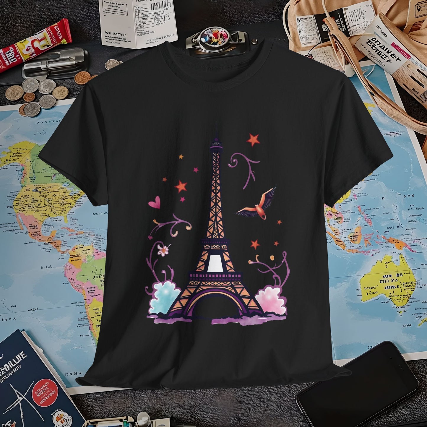 Paris Dream Air Travel T-Shirts | Jetsetter, Airport, and International Flight Tees