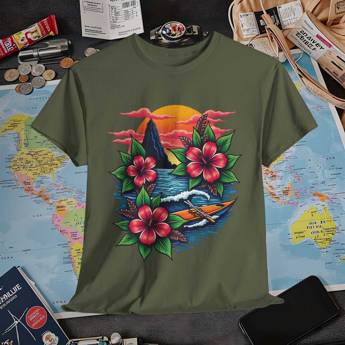 Hawaii Vibes Air Travel T-Shirts | Jetsetter, Airport, and International Flight Tees