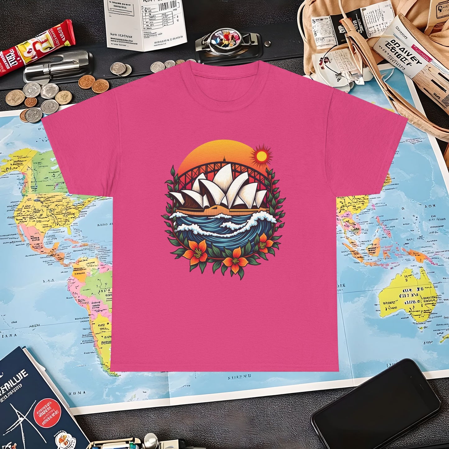 Sydney Vibes Air Travel T-Shirts | Jetsetter, Airport, and International Flight Tees