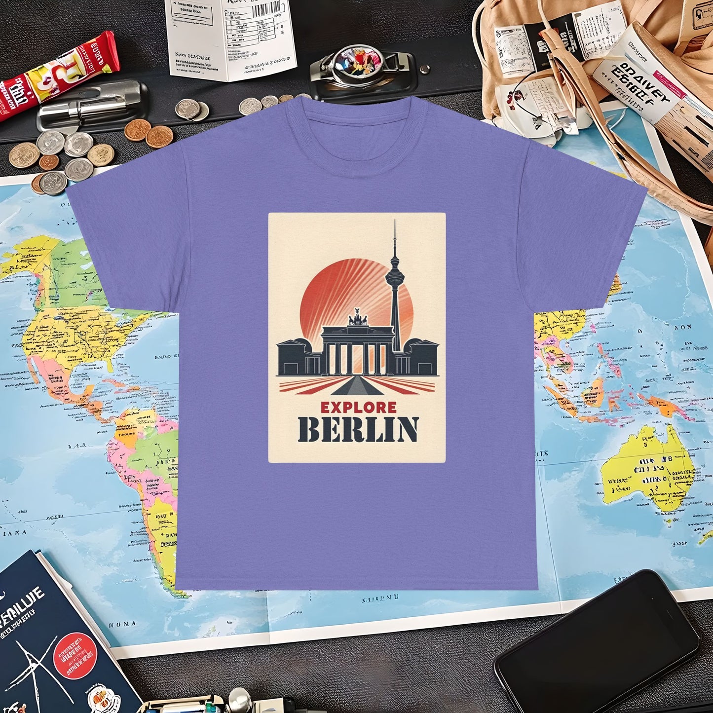 Berlin Deco Air Travel T-Shirts | Jetsetter, Airport, and International Flight Tees