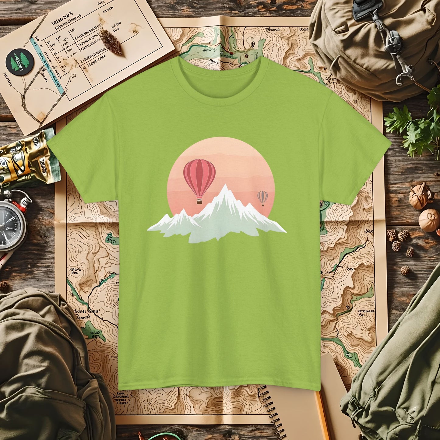 Retro Heights Outdoor Adventure T-Shirts | Camping, Hiking, Rafting & Kayaking Tees for Nature Lovers