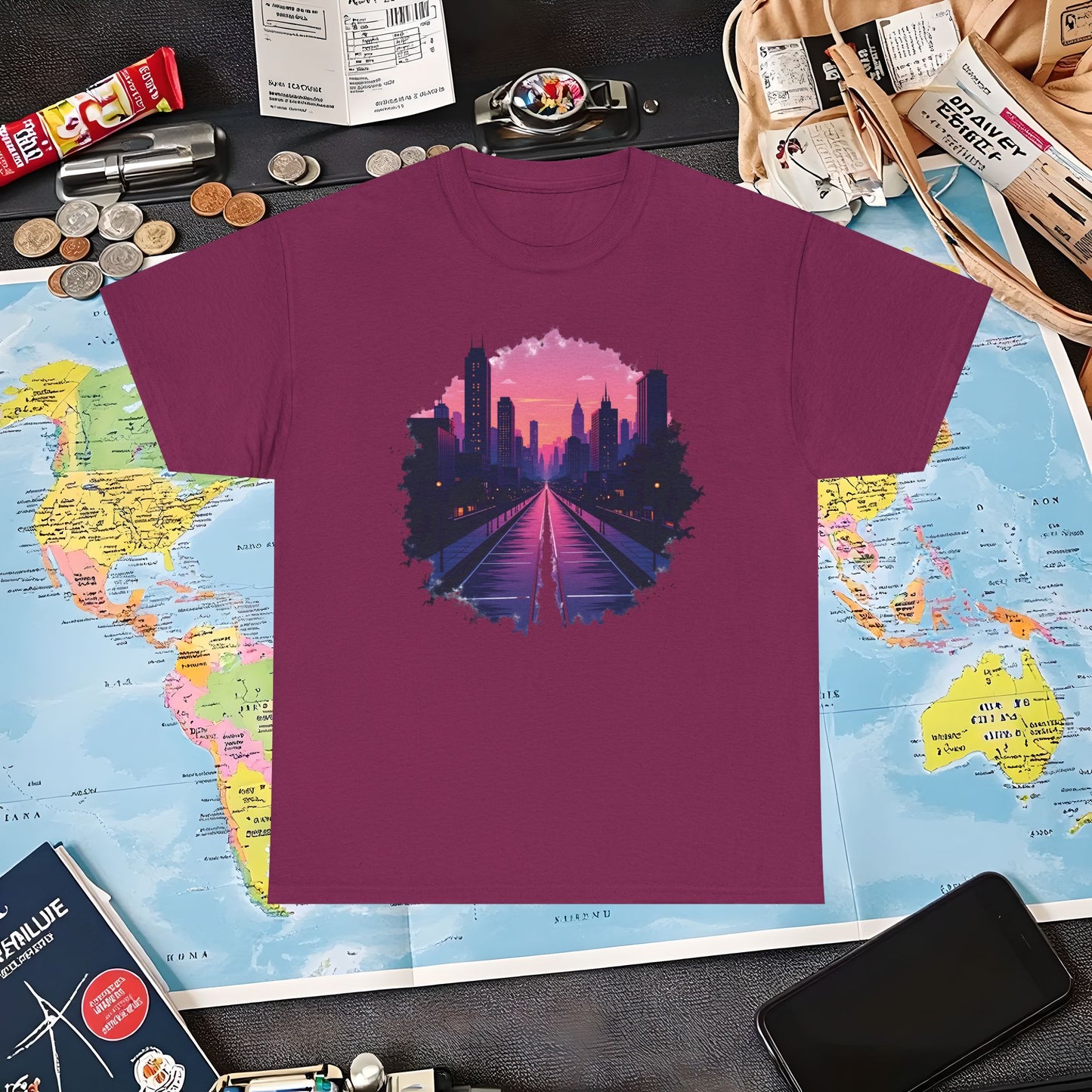 Twilight City Air Travel T-Shirts | Jetsetter, Airport, and International Flight Tees