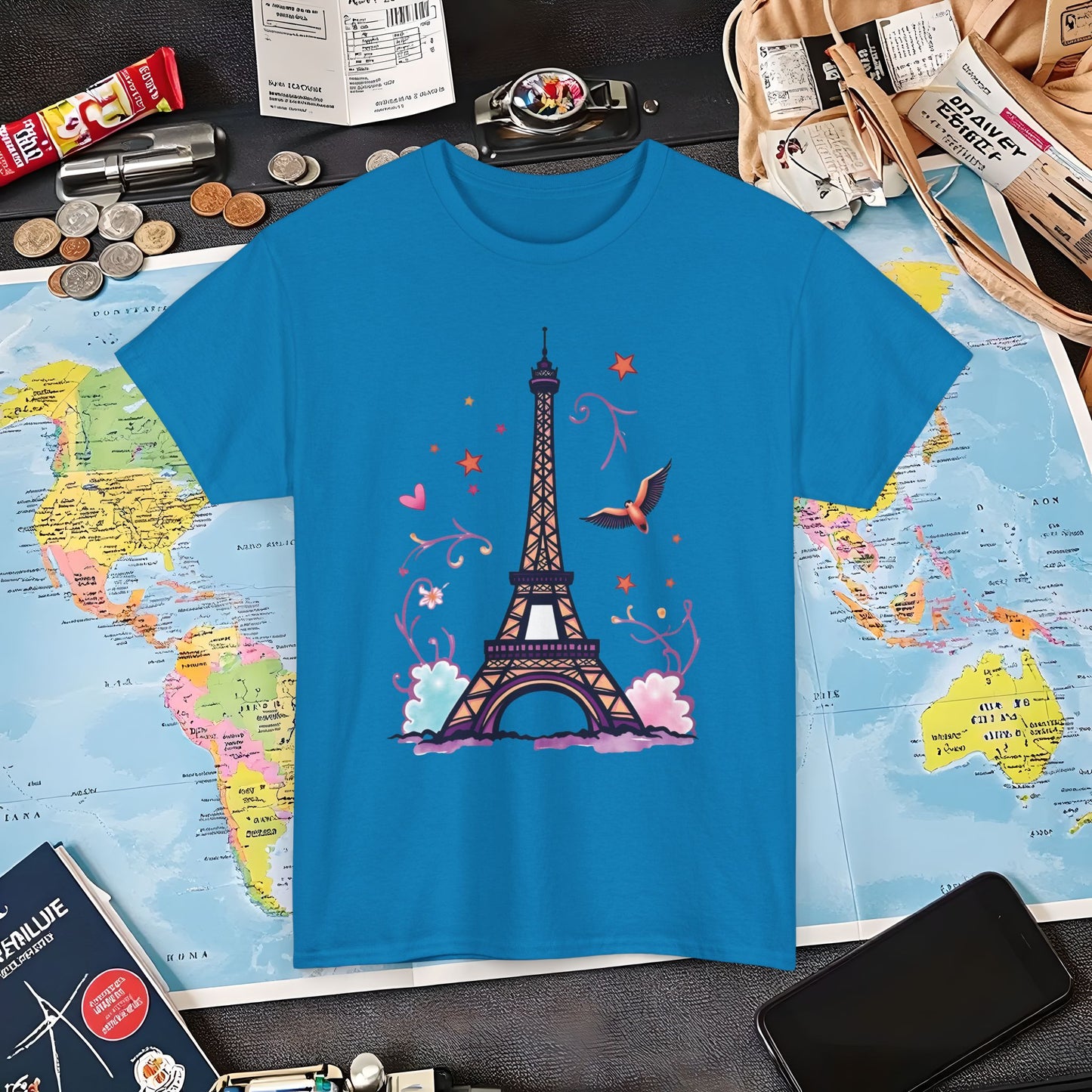Paris Dream Air Travel T-Shirts | Jetsetter, Airport, and International Flight Tees