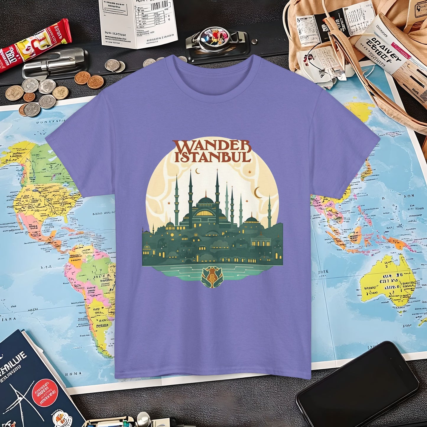 Istanbul Wandering Air Travel T-Shirts | Jetsetter, Airport, and International Flight Tees