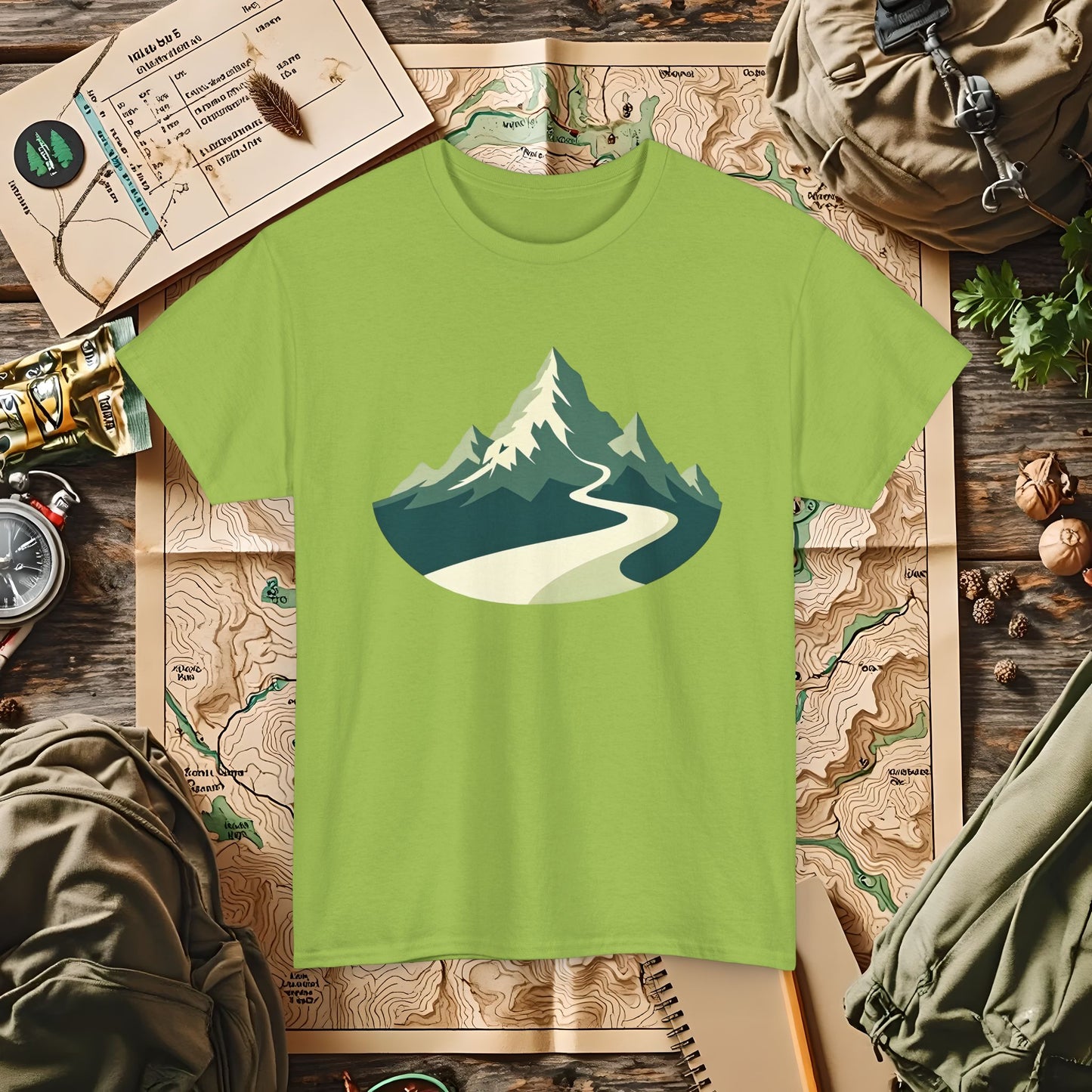 Mountain Path Outdoor Adventure T-Shirts | Camping, Hiking, Rafting & Kayaking Tees for Nature Lovers