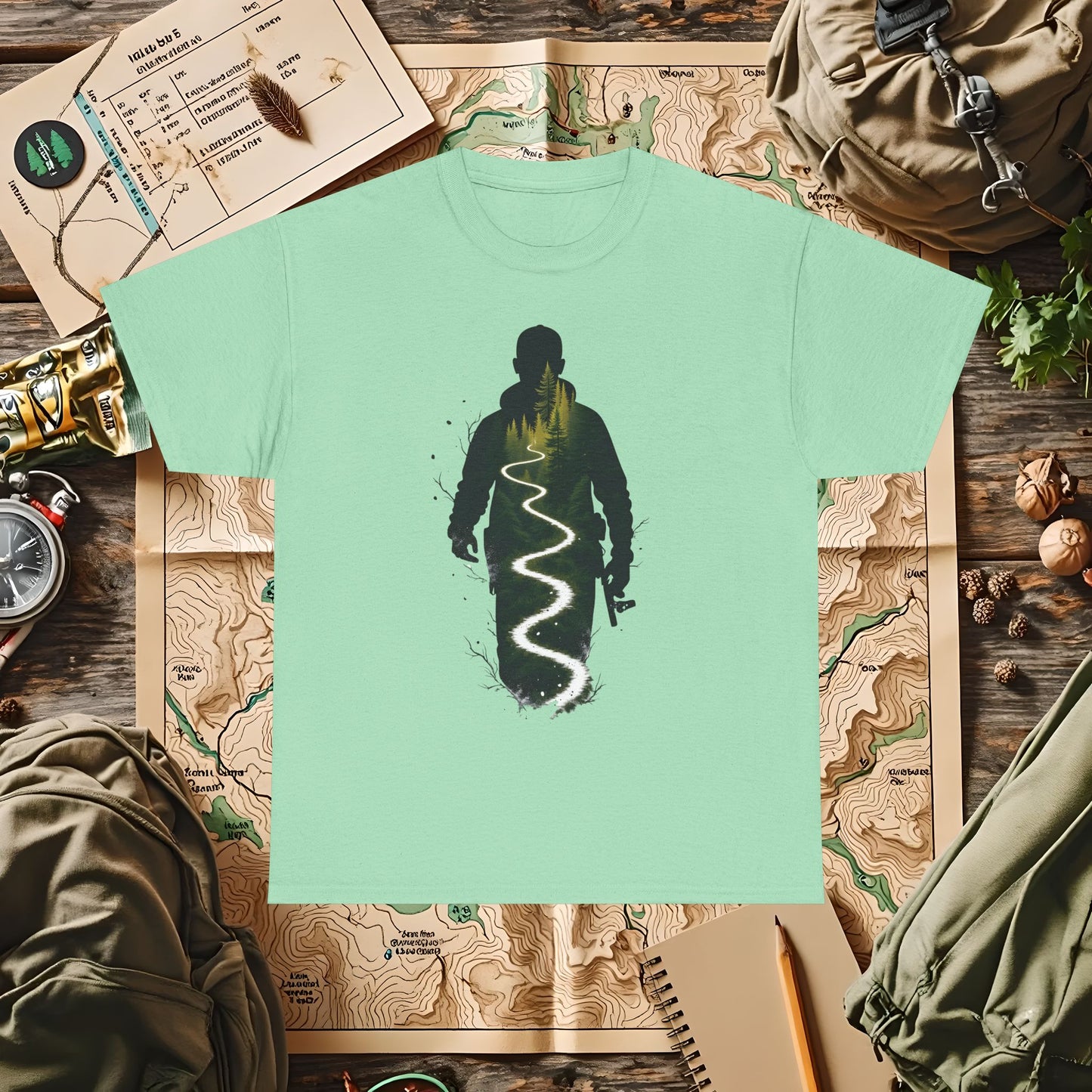 Nature Journey Outdoor Adventure T-Shirts | Camping, Hiking, Rafting & Kayaking Tees for Nature Lovers