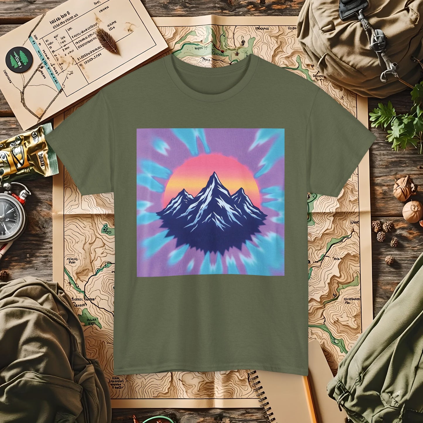 Color Peak Outdoor Adventure T-Shirts | Camping, Hiking, Rafting & Kayaking Tees for Nature Lovers