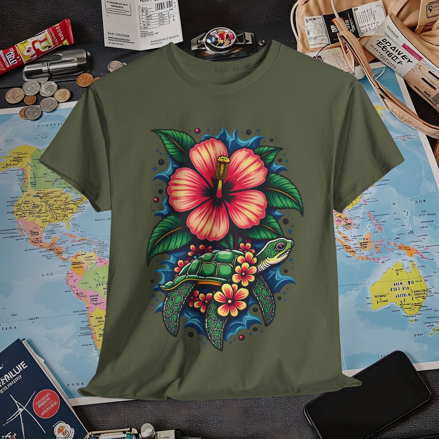 Tropical Harmony Air Travel T-Shirts | Jetsetter, Airport, and International Flight Tees
