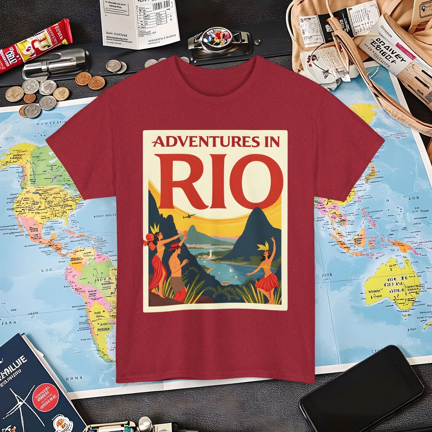 Rio Adventures Air Travel T-Shirts | Jetsetter, Airport, and International Flight Tees