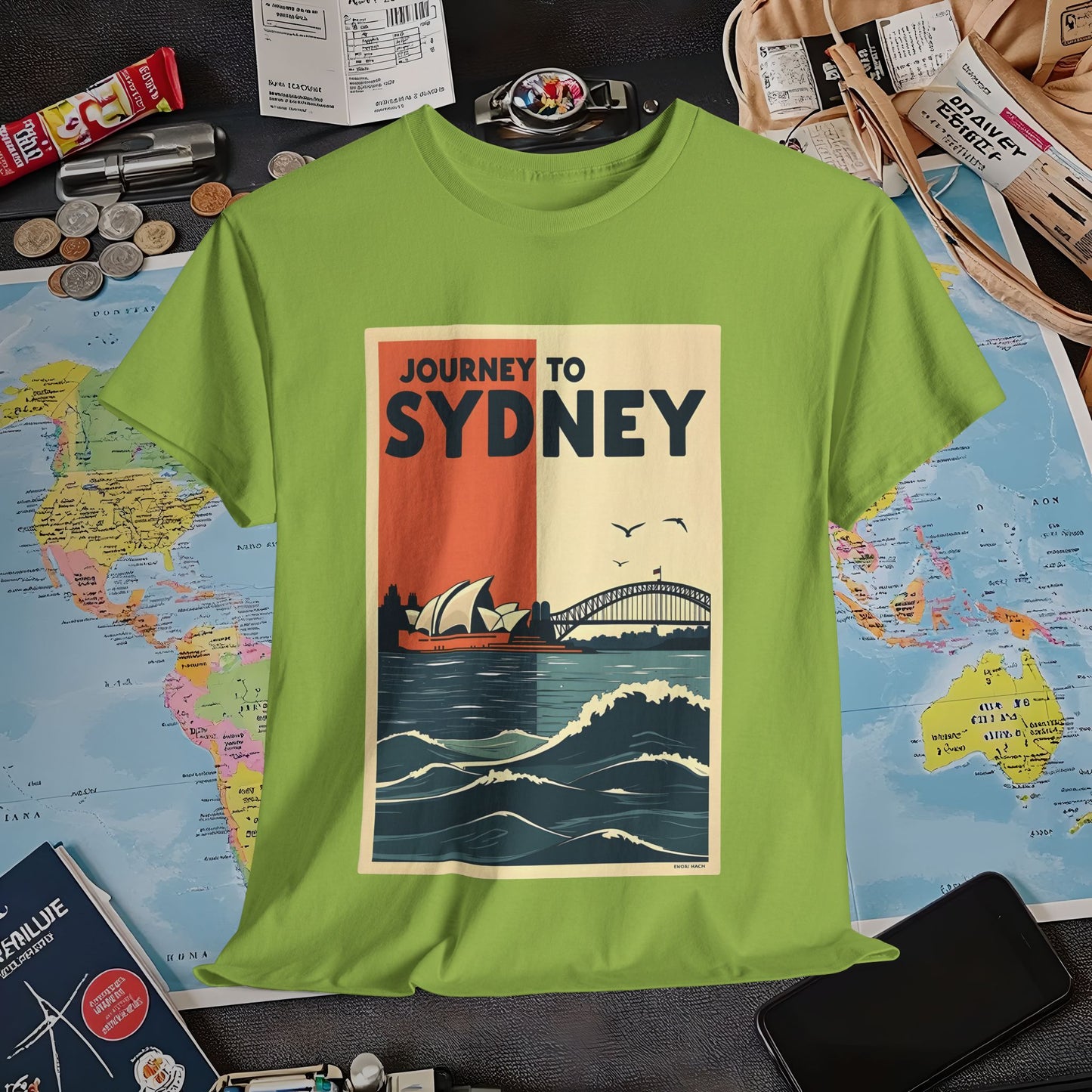 Sydney Journey Air Travel T-Shirts | Jetsetter, Airport, and International Flight Tees