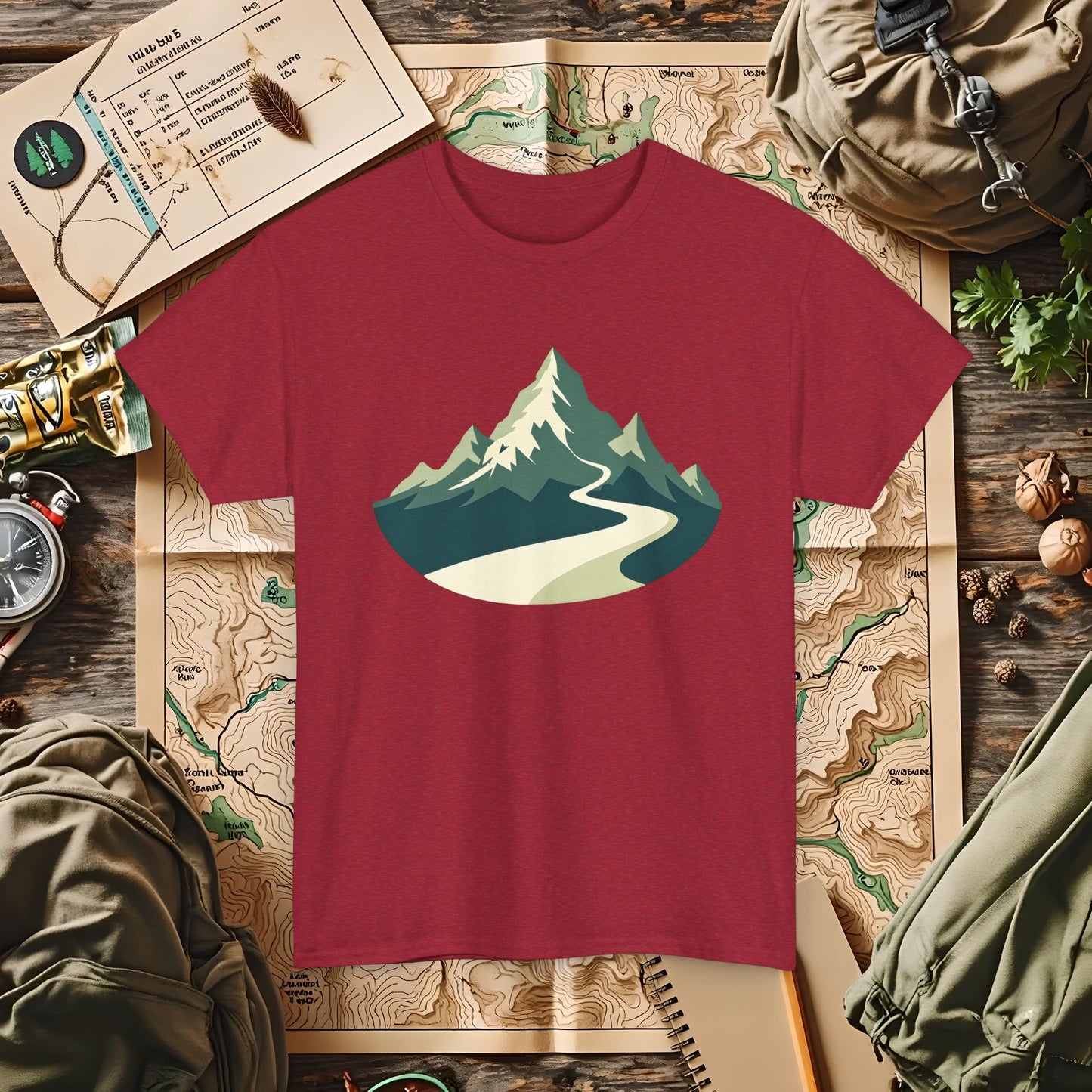 Mountain Path Outdoor Adventure T-Shirts | Camping, Hiking, Rafting & Kayaking Tees for Nature Lovers
