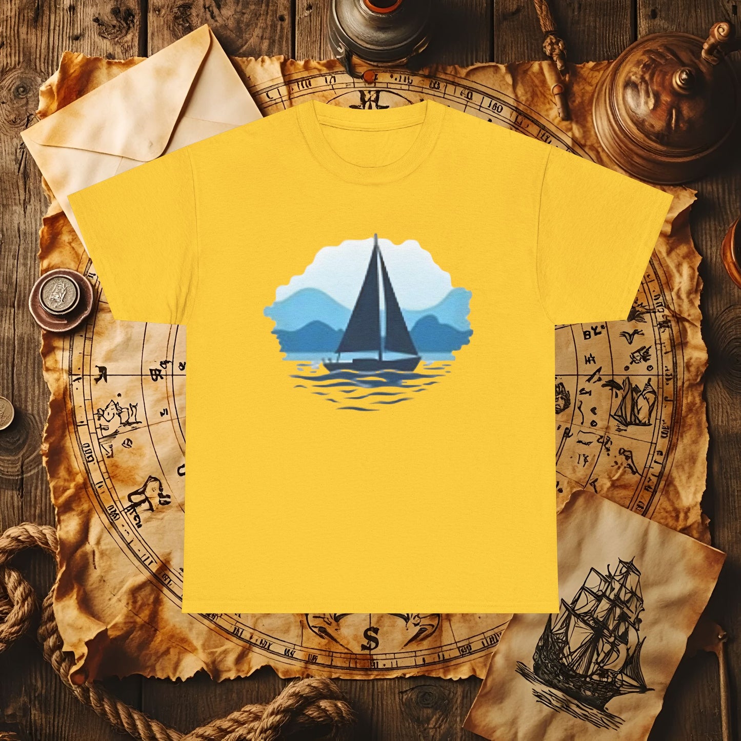 Sailboat Serenity Cruise Travel T-Shirts | Funny & Stylish Tees for Ocean Adventures