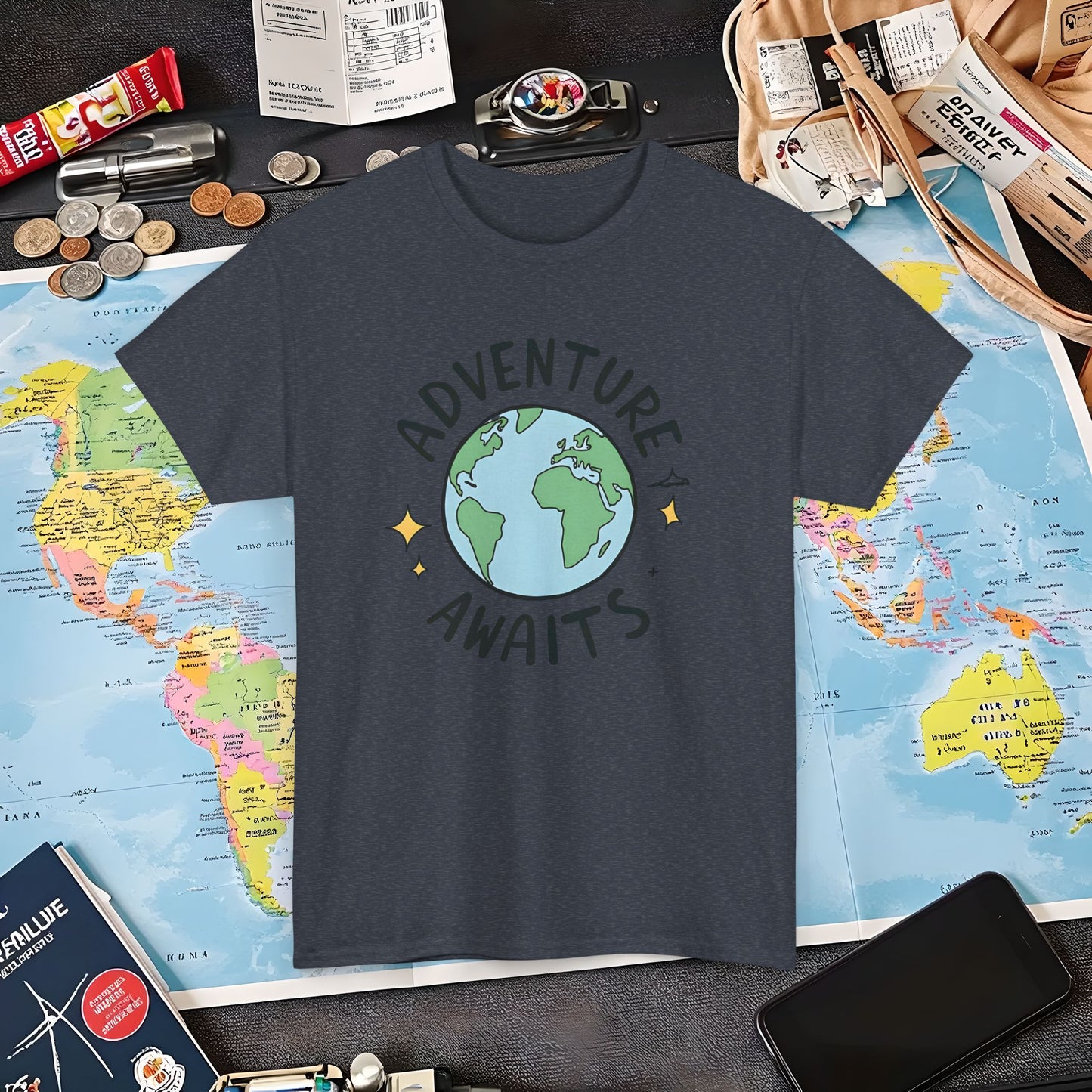 Adventure Globe Air Travel T-Shirts | Jetsetter, Airport, and International Flight Tees