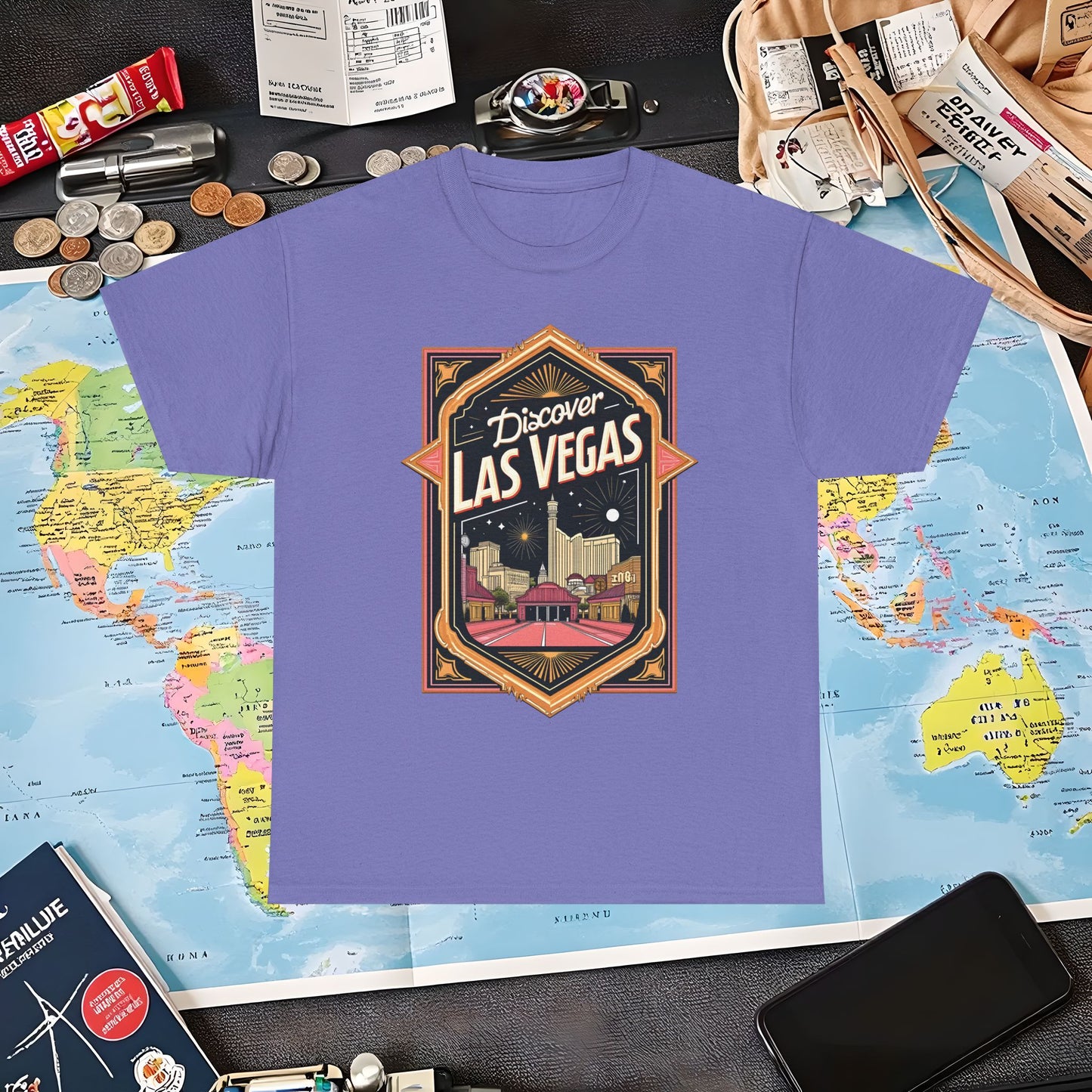 Las Vegas Glamour Air Travel T-Shirts | Jetsetter, Airport, and International Flight Tees
