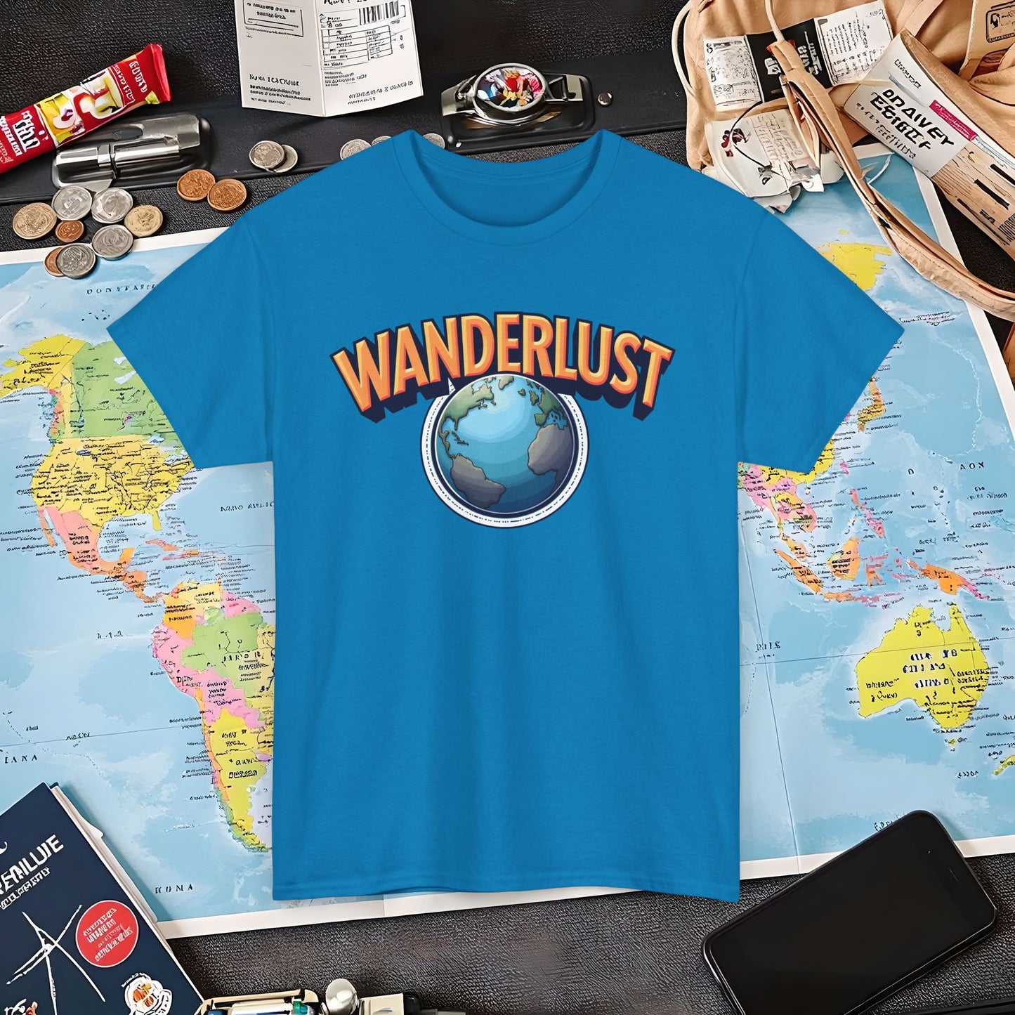 Wanderlust Glow Air Travel T-Shirts | Jetsetter, Airport, and International Flight Tees