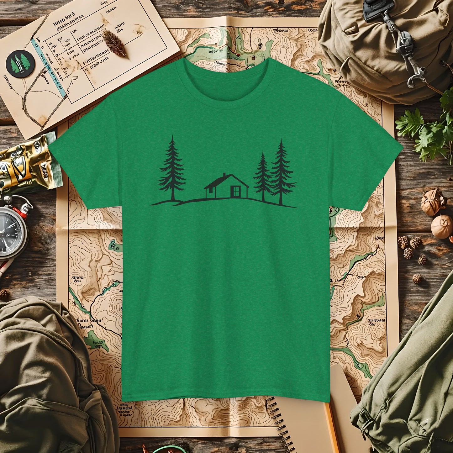 Zen Cabin Outdoor Adventure T-Shirts | Camping, Hiking, Rafting & Kayaking Tees for Nature Lovers