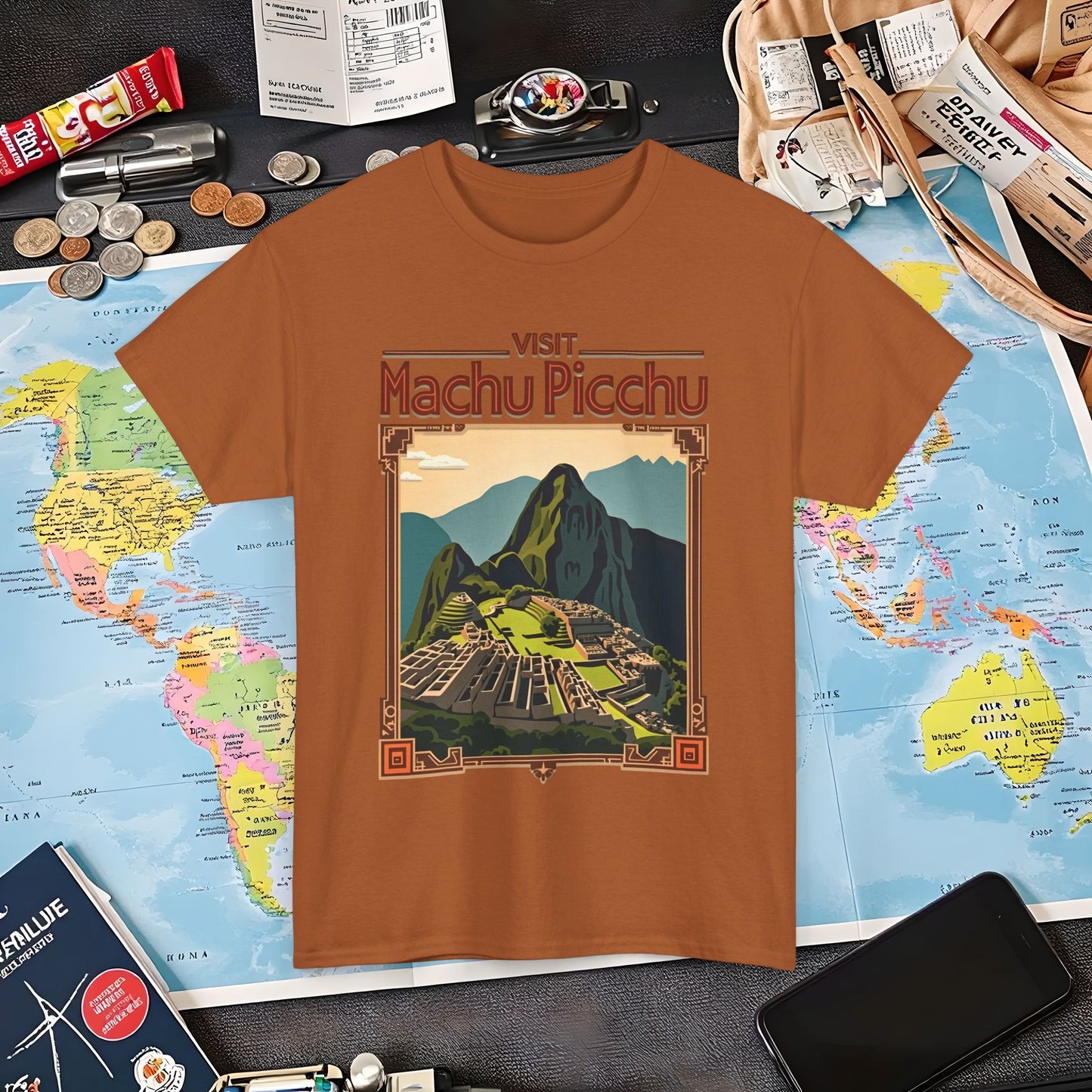 Machu Picchu Air Travel T-Shirts | Jetsetter, Airport, and International Flight Tees