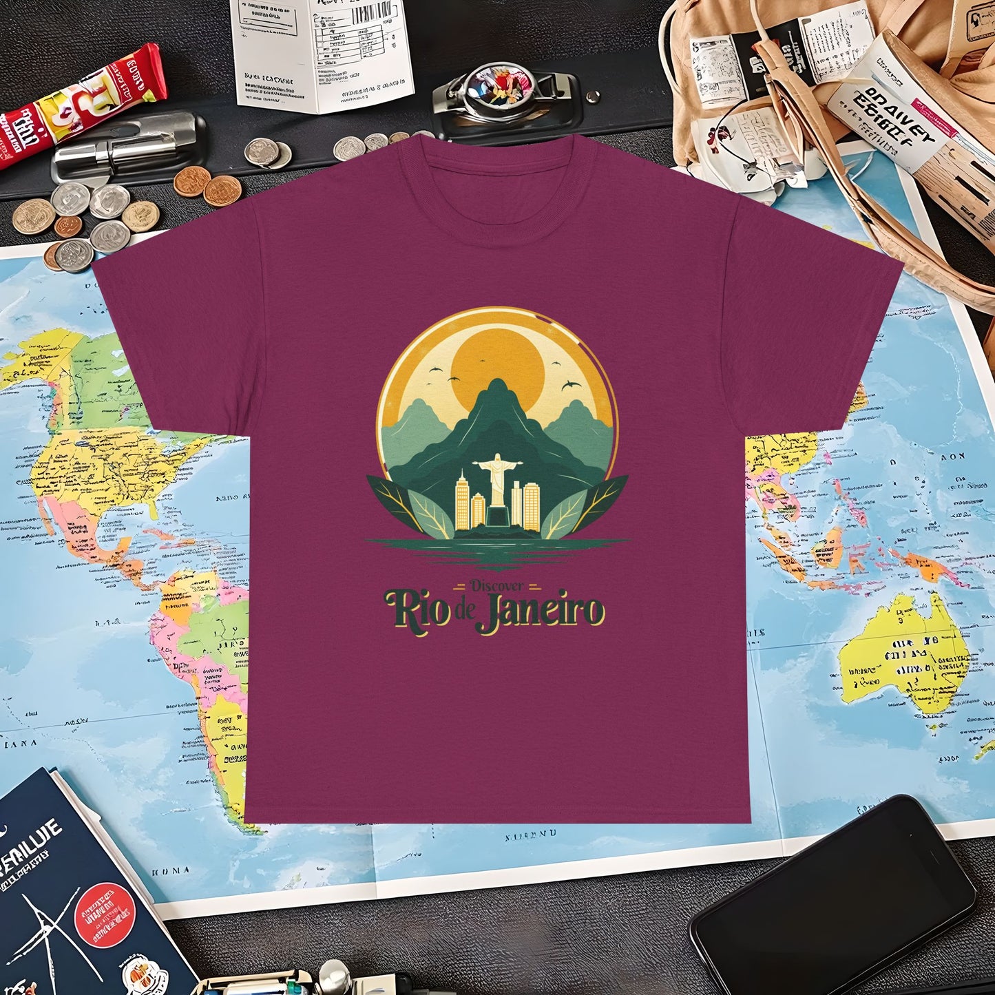 Rio Vintage Air Travel T-Shirts | Jetsetter, Airport, and International Flight Tees
