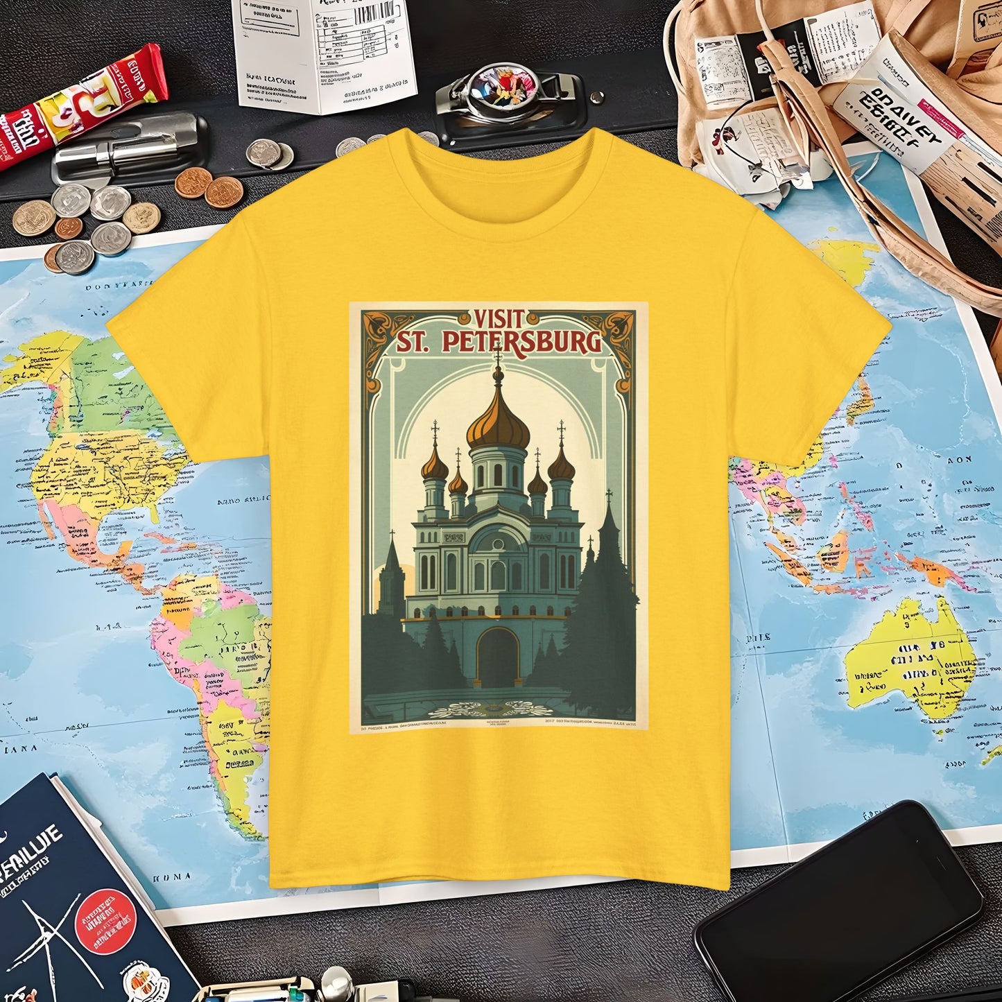 Visit St Petersburg Air Travel T-Shirts | Jetsetter, Airport, and International Flight Tees
