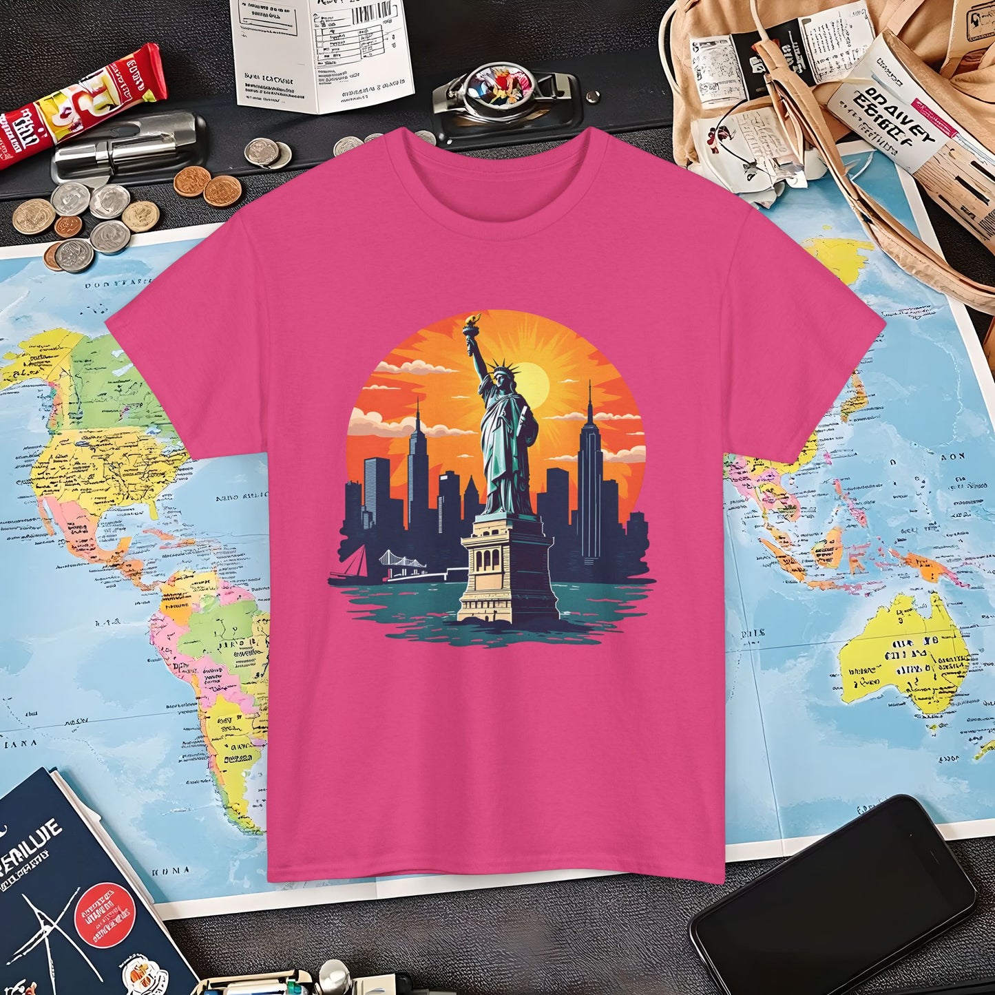New York Dream Air Travel T-Shirts | Jetsetter, Airport, and International Flight Tees