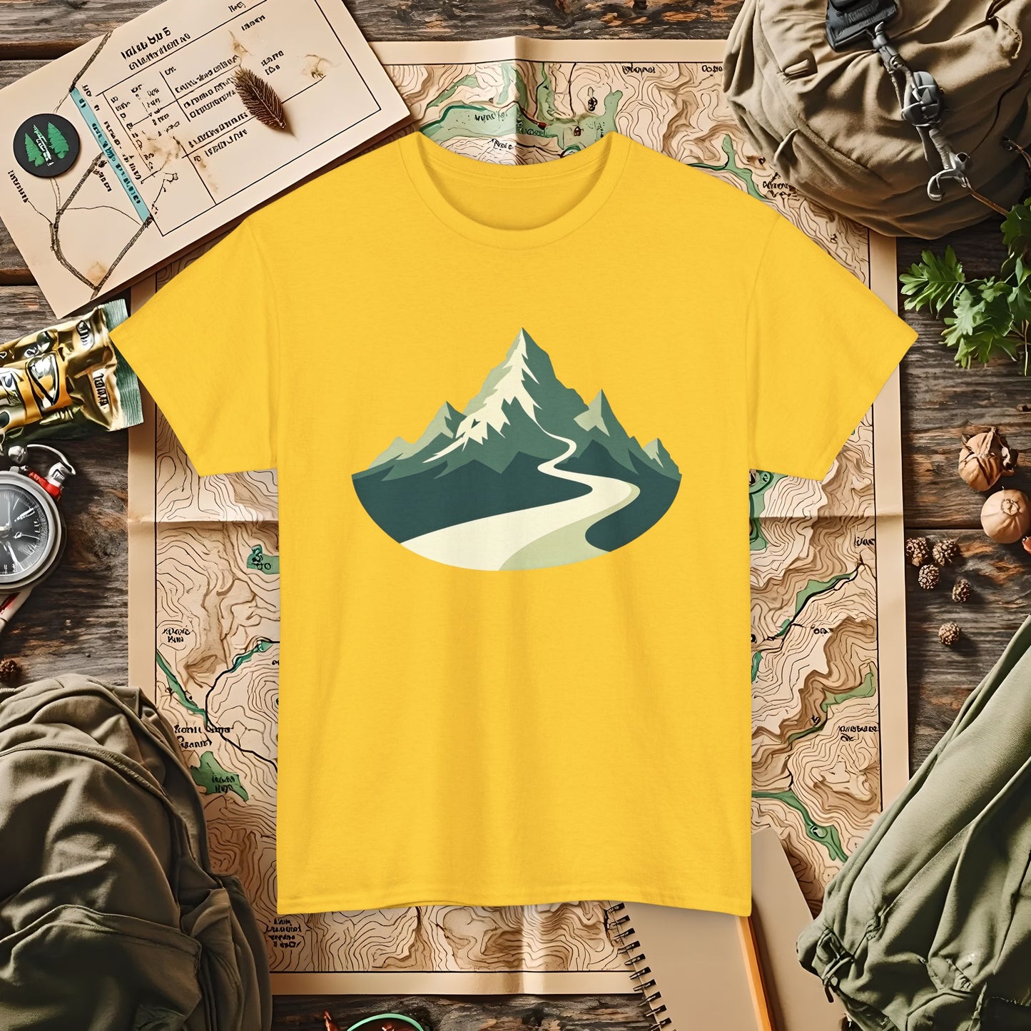 Mountain Path Outdoor Adventure T-Shirts | Camping, Hiking, Rafting & Kayaking Tees for Nature Lovers