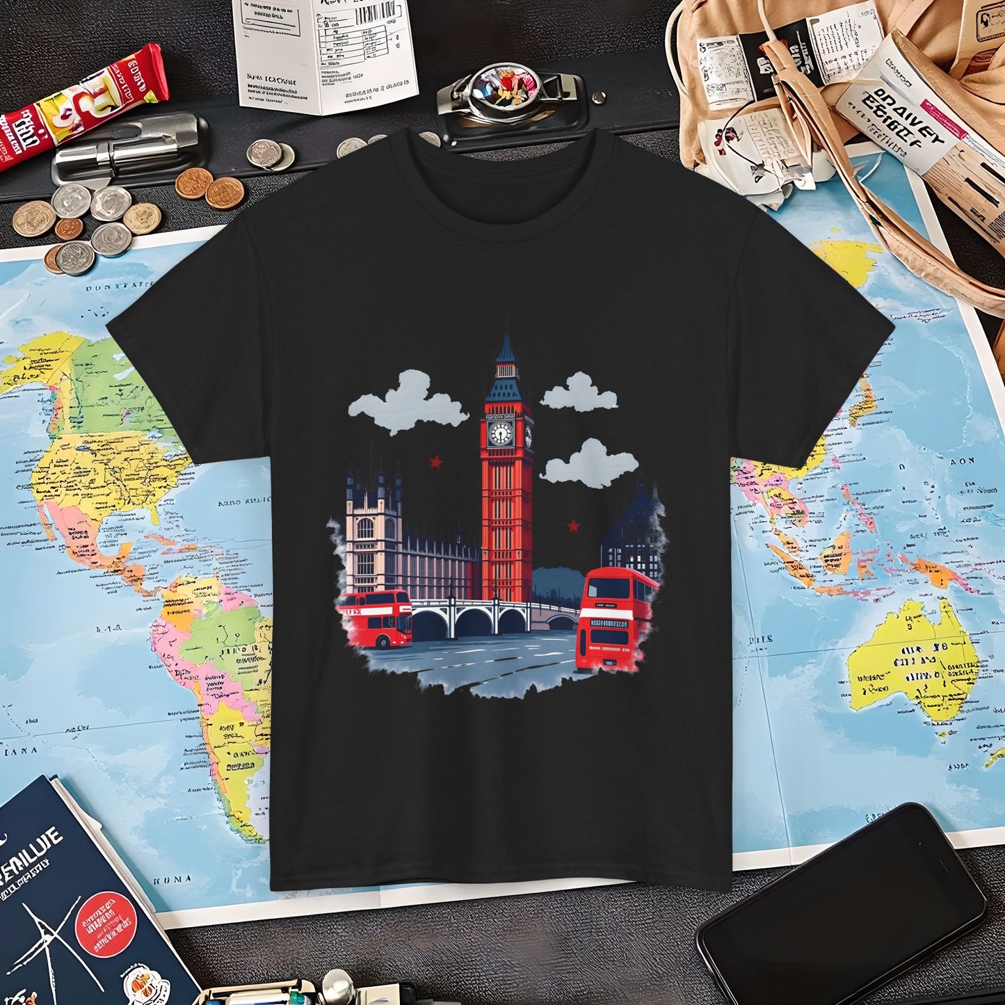 London Vibes Air Travel T-Shirts | Jetsetter, Airport, and International Flight Tees