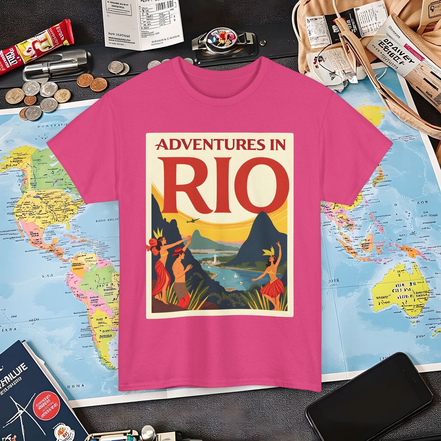 Rio Adventures Air Travel T-Shirts | Jetsetter, Airport, and International Flight Tees