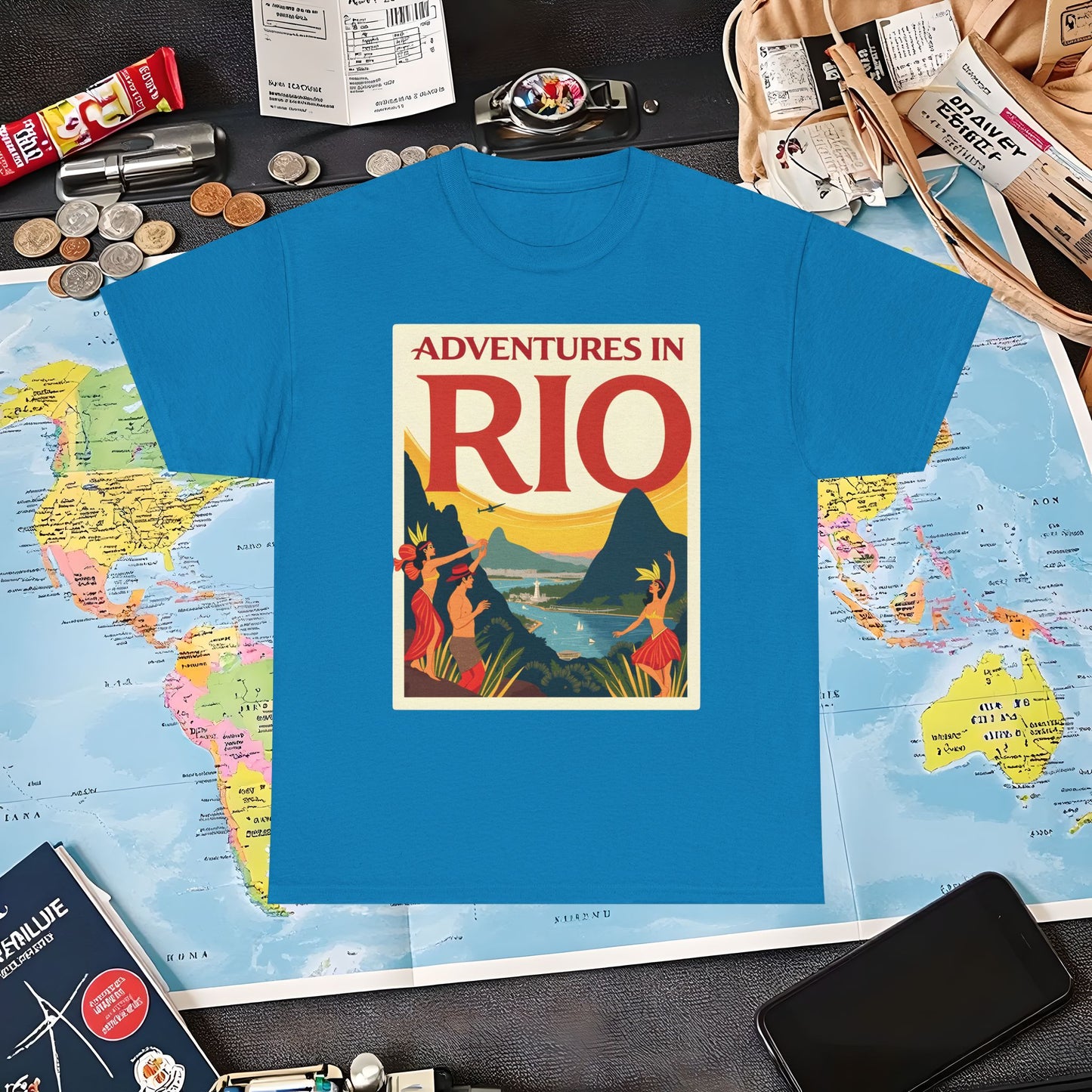Rio Adventures Air Travel T-Shirts | Jetsetter, Airport, and International Flight Tees