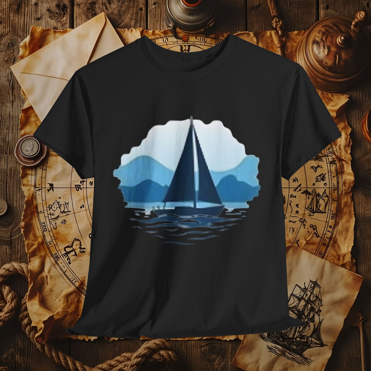 Sailboat Serenity Cruise Travel T-Shirts | Funny & Stylish Tees for Ocean Adventures