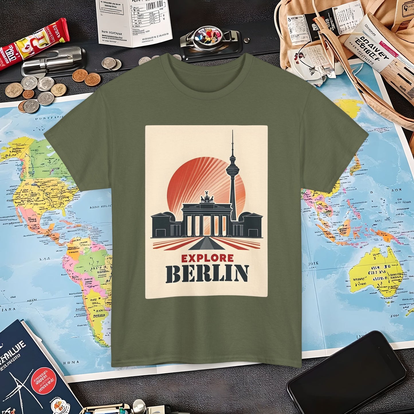 Berlin Deco Air Travel T-Shirts | Jetsetter, Airport, and International Flight Tees