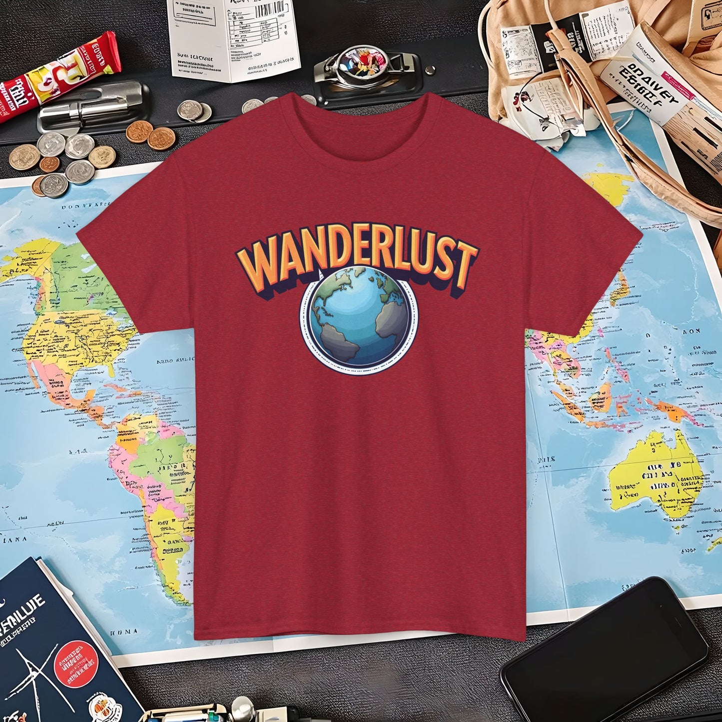 Wanderlust Glow Air Travel T-Shirts | Jetsetter, Airport, and International Flight Tees