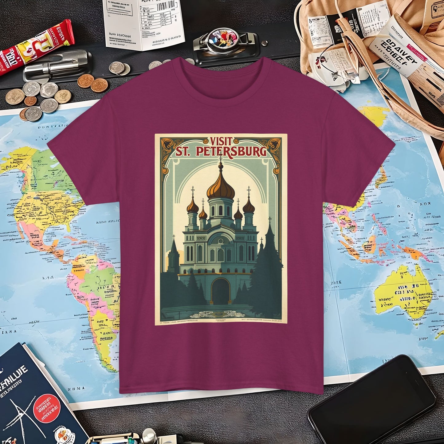 Visit St Petersburg Air Travel T-Shirts | Jetsetter, Airport, and International Flight Tees