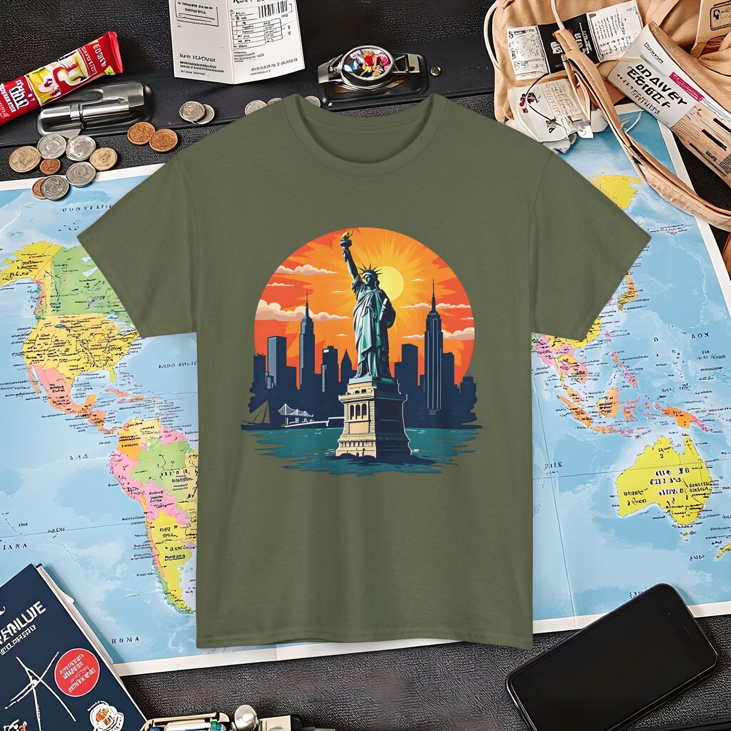 New York Dream Air Travel T-Shirts | Jetsetter, Airport, and International Flight Tees