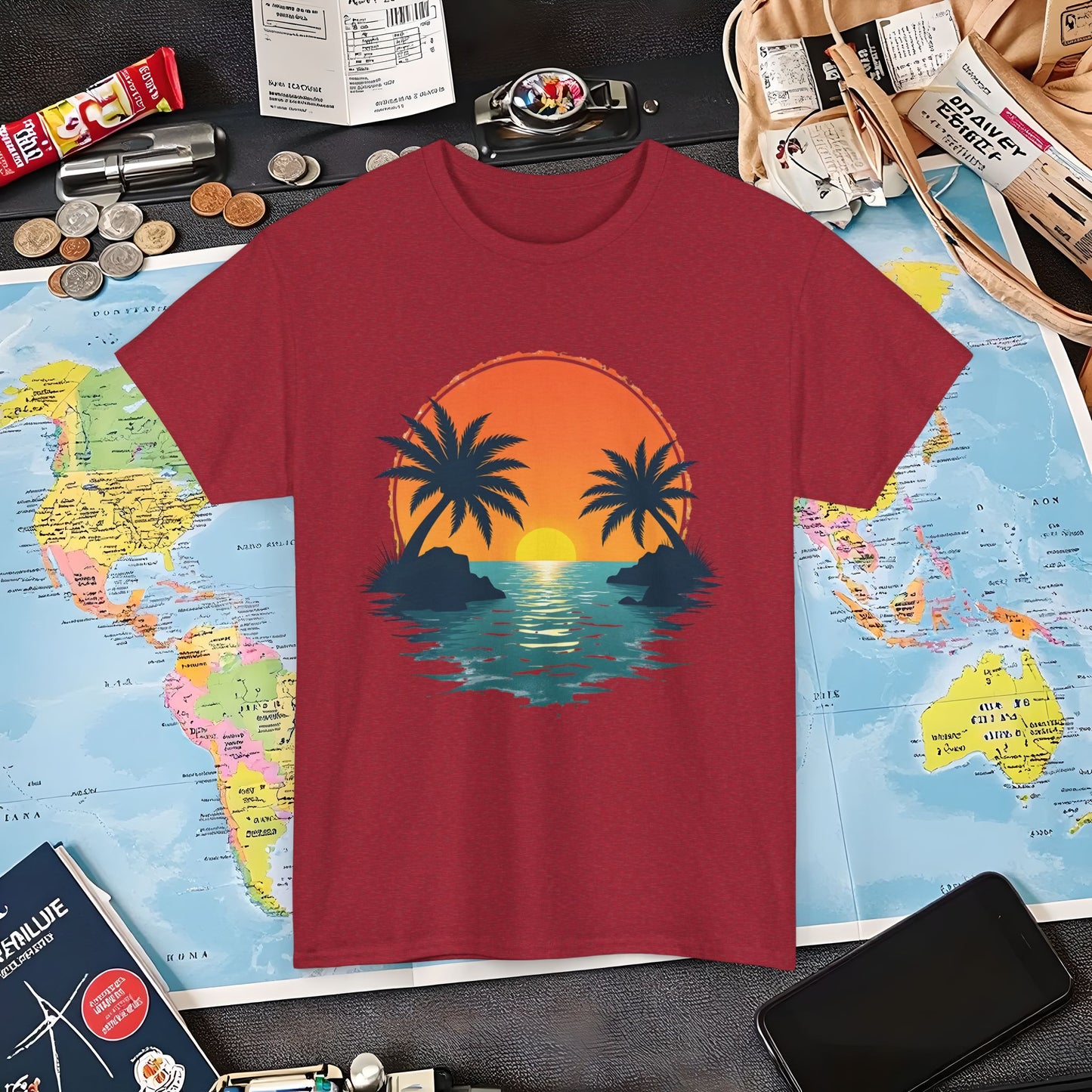 Tropical Escape Air Travel T-Shirts | Jetsetter, Airport, and International Flight Tees