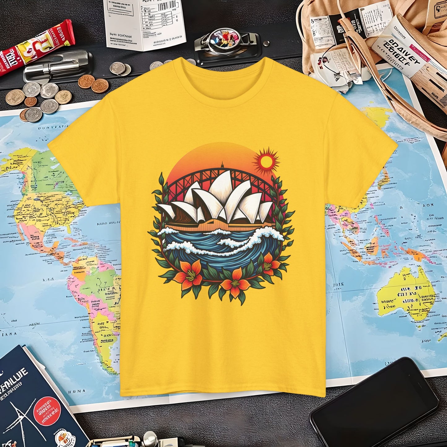 Sydney Vibes Air Travel T-Shirts | Jetsetter, Airport, and International Flight Tees