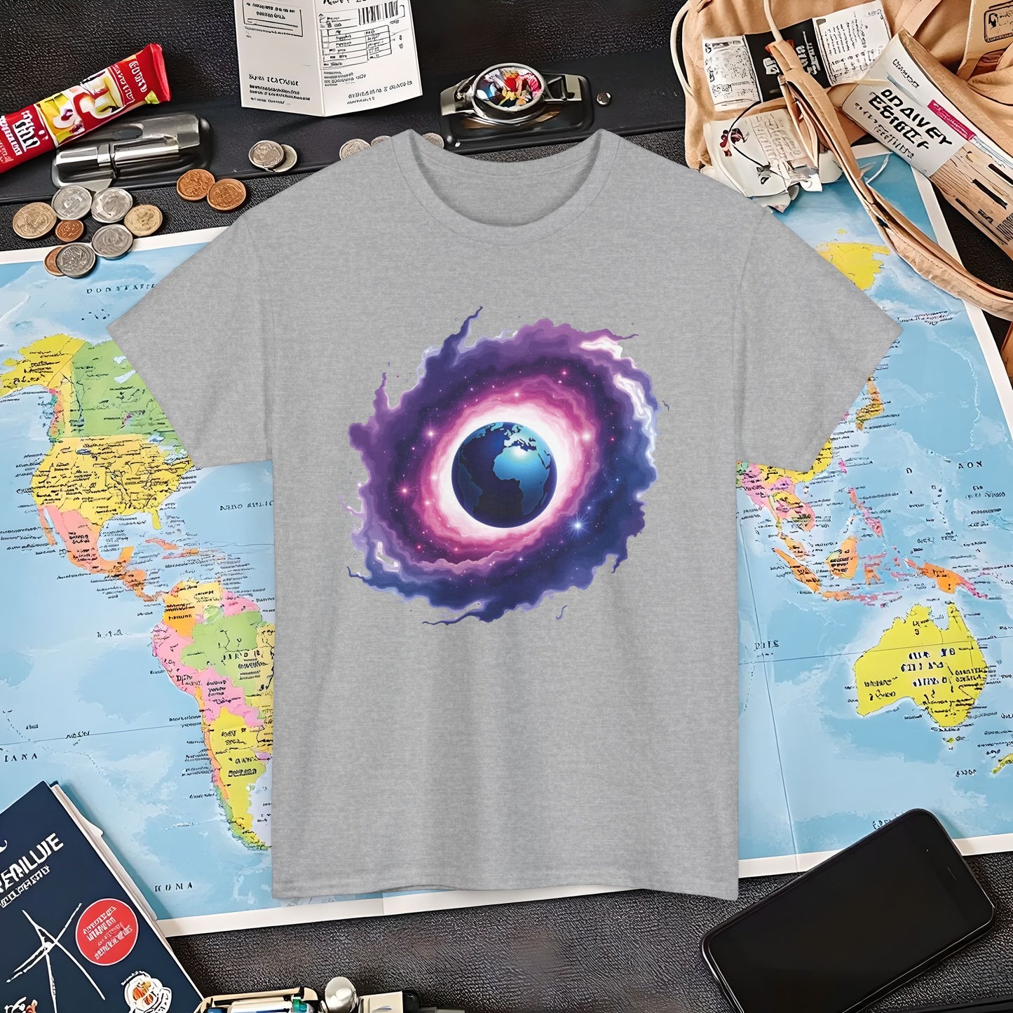 Cosmic Journey Air Travel T-Shirts | Jetsetter, Airport, and International Flight Tees
