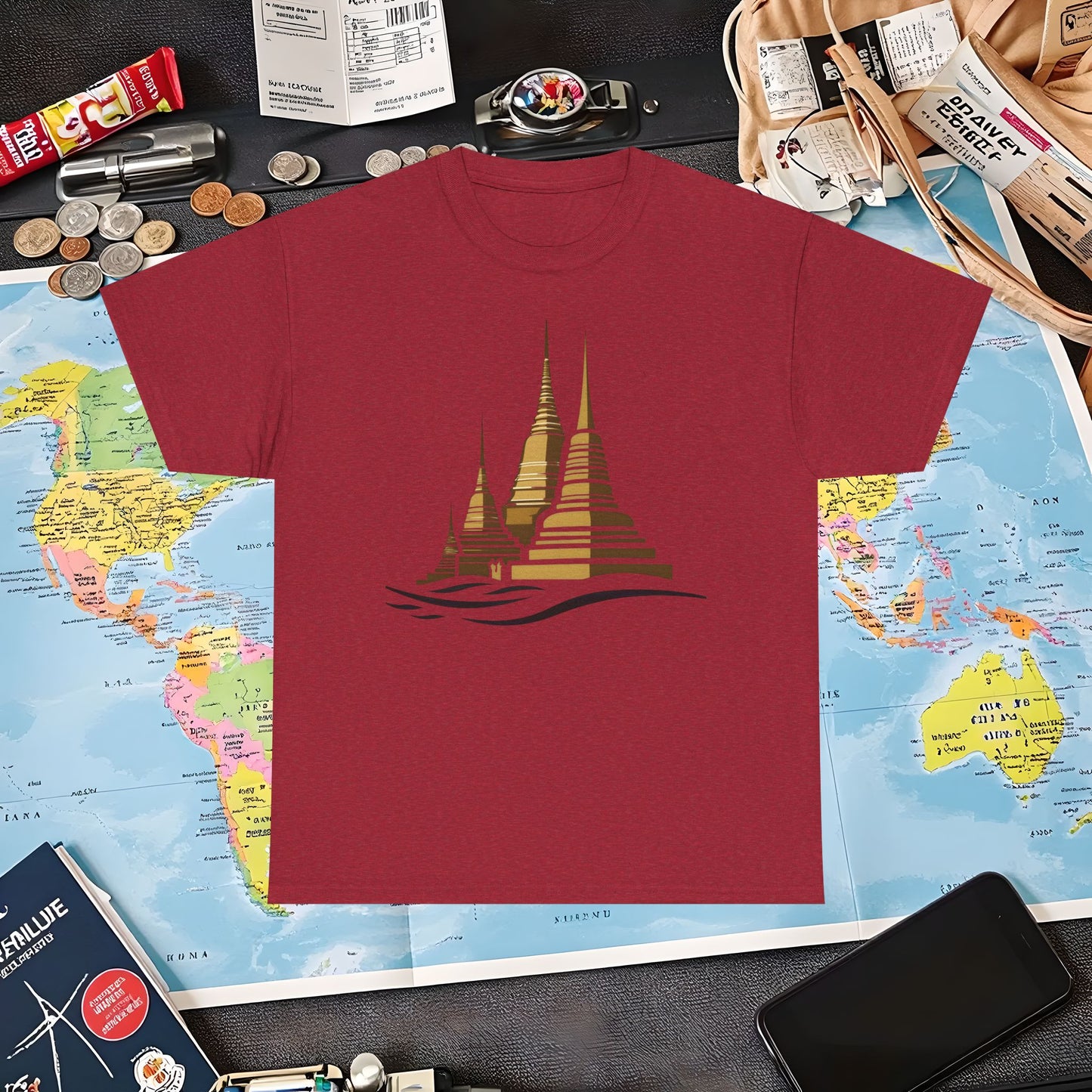 Temple Elegance Air Travel T-Shirts | Jetsetter, Airport, and International Flight Tees