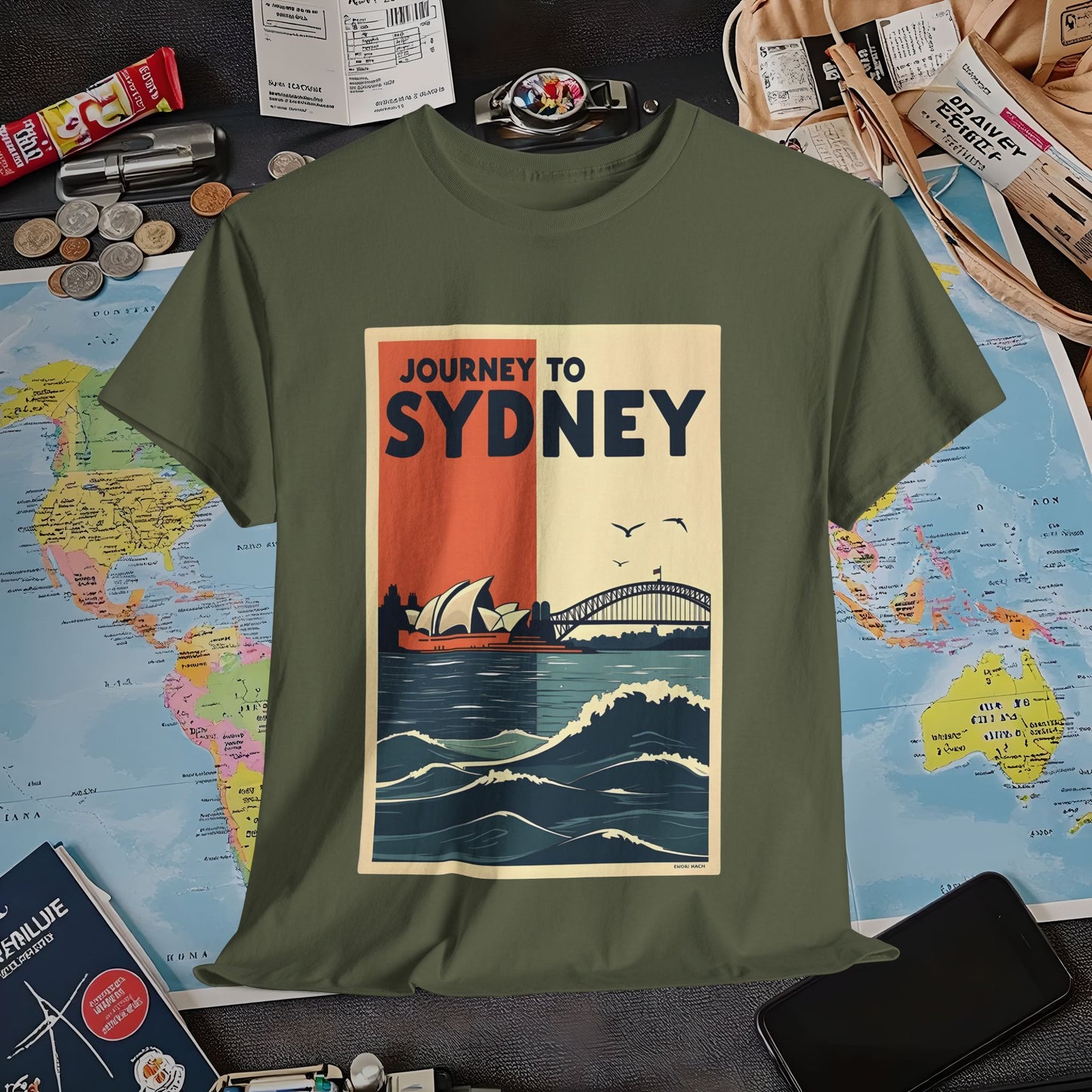 Sydney Journey Air Travel T-Shirts | Jetsetter, Airport, and International Flight Tees