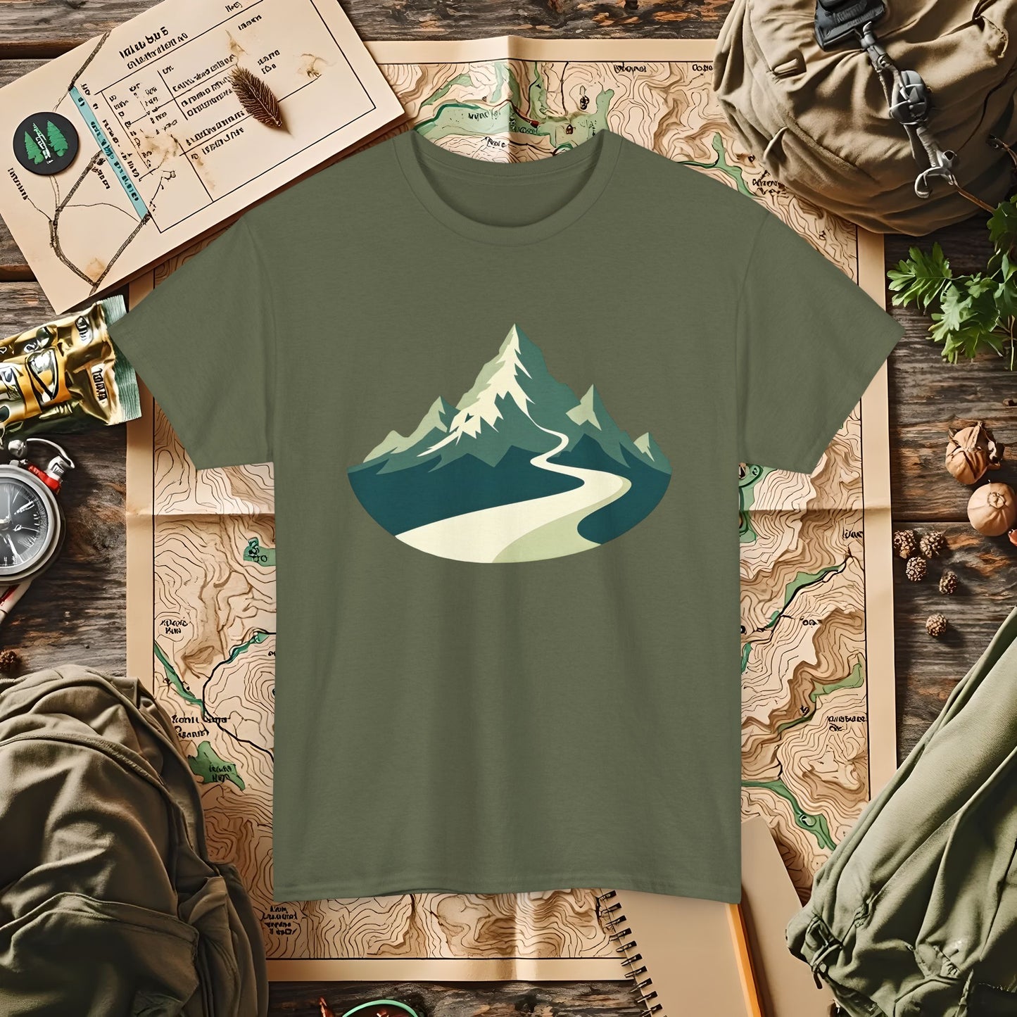 Mountain Path Outdoor Adventure T-Shirts | Camping, Hiking, Rafting & Kayaking Tees for Nature Lovers