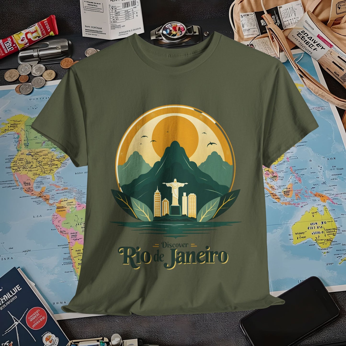 Rio Vintage Air Travel T-Shirts | Jetsetter, Airport, and International Flight Tees
