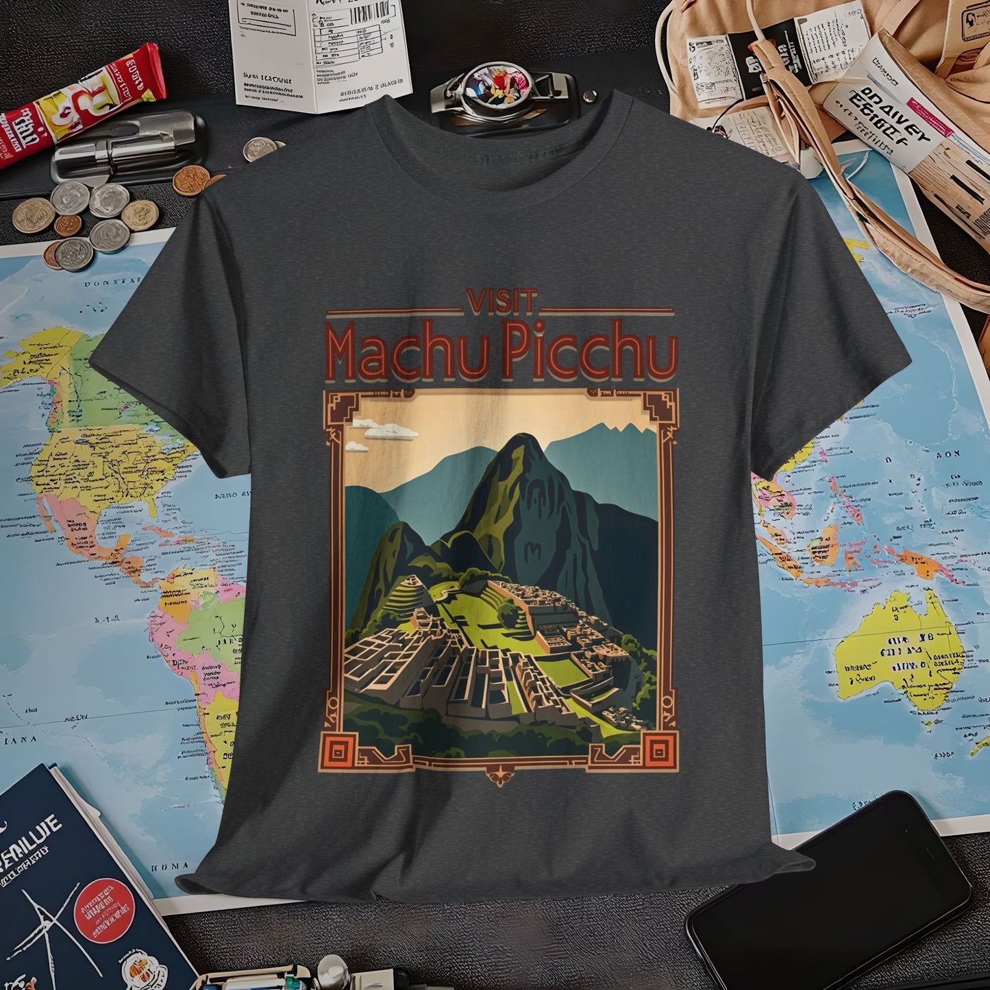 Machu Picchu Air Travel T-Shirts | Jetsetter, Airport, and International Flight Tees