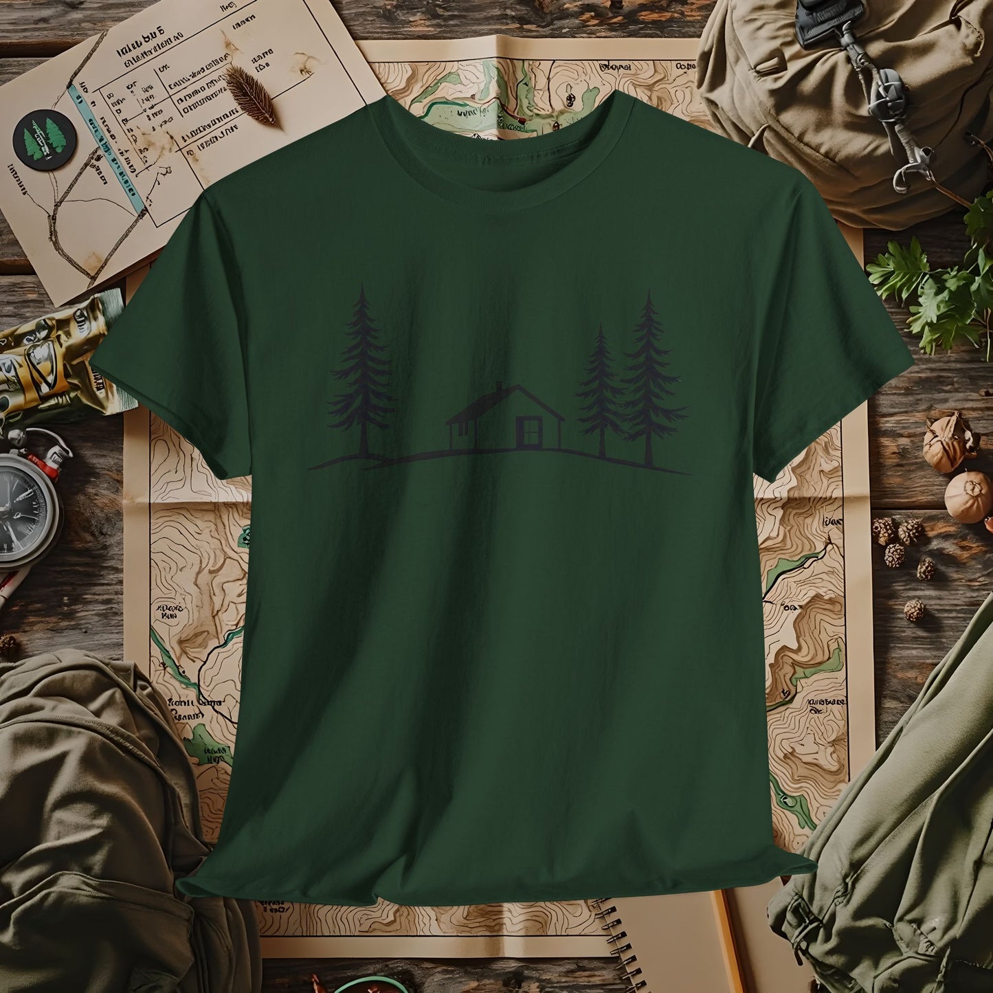 Zen Cabin Outdoor Adventure T-Shirts | Camping, Hiking, Rafting & Kayaking Tees for Nature Lovers