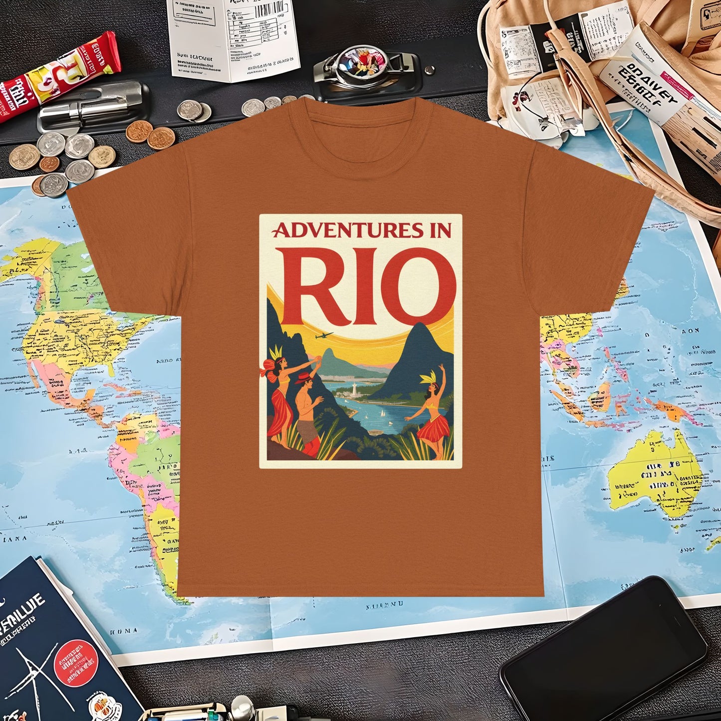 Rio Adventures Air Travel T-Shirts | Jetsetter, Airport, and International Flight Tees