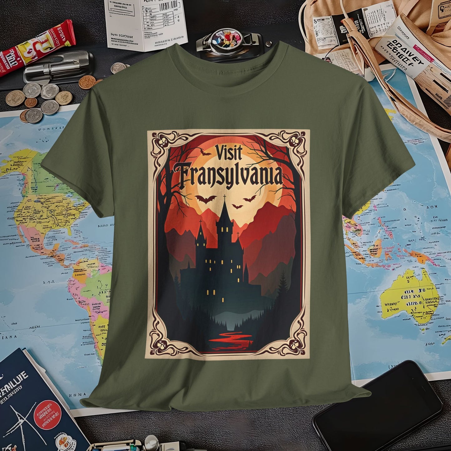 Transylvanian Valley Air Travel T-Shirts | Jetsetter, Airport, and International Flight Tees