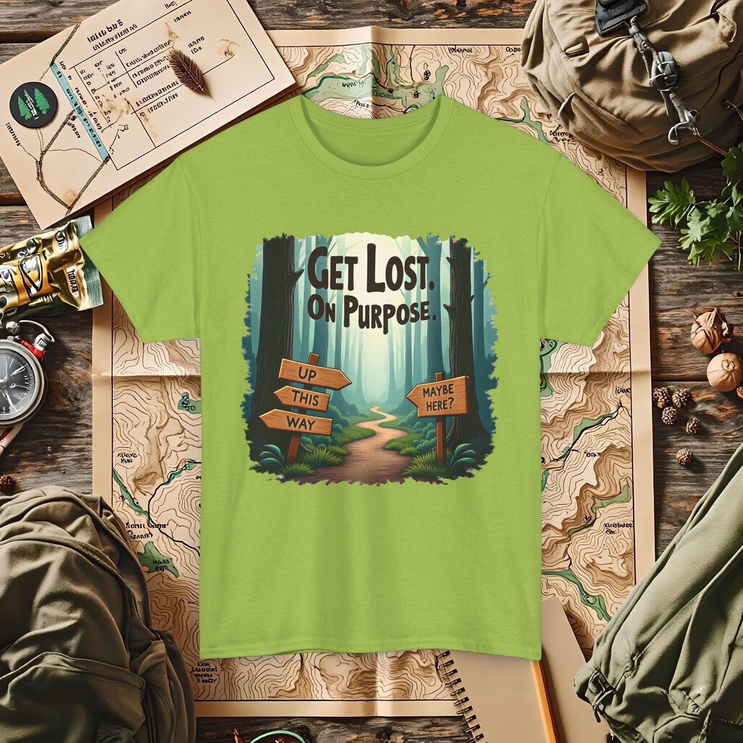 Nature Escape Outdoor Adventure T-Shirts | Camping, Hiking, Rafting & Kayaking Tees for Nature Lovers