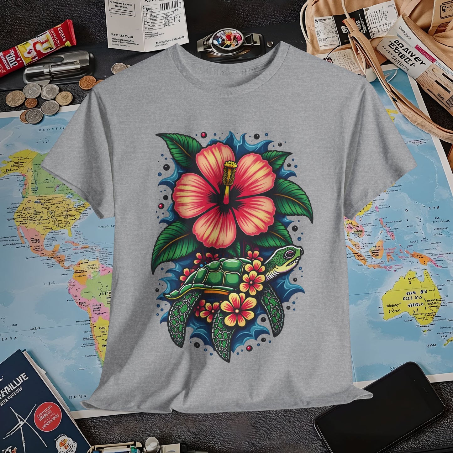 Tropical Harmony Air Travel T-Shirts | Jetsetter, Airport, and International Flight Tees