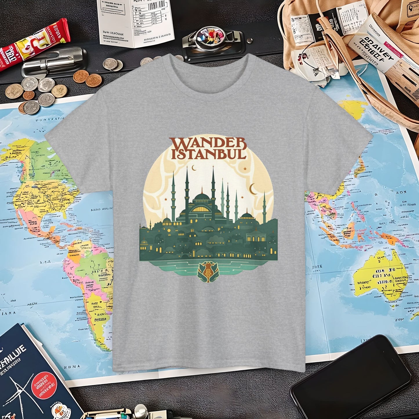 Istanbul Wandering Air Travel T-Shirts | Jetsetter, Airport, and International Flight Tees